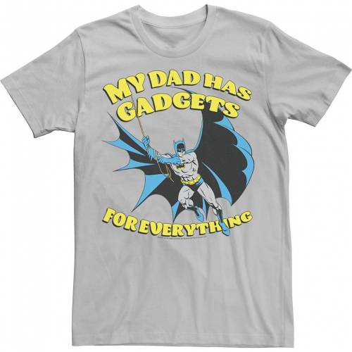 キャラクター ディーシー コミックス Tシャツ 銀色 シルバー FATHER'S 【 LICENSED CHARACTER DC COMICS DAY BATMAN DAD HAS GADGETS TEE / SILVER 】 メンズファッション トップス カットソー｜スニケス