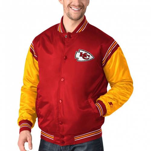 Large Red Starter Adult Men The Enforcer Satin Jacket Large Red Starter Adult Men The Enforcer Satin Jacket