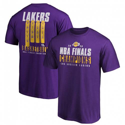 ブランド名 Fanatics 性別 Mens Adult メンズ 商品名 ファナティクス Fanatics 紫 パープル レイカーズ Tシャツ ロサンゼルス Purple Lakers Fanatics Branded Nba Finals Champions Ready To Play Roster Tshirt Lak メンズ