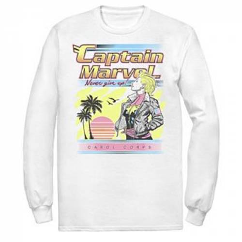 人気商品 Tシャツ カットソー Retro Up Give Never Captain Marvel ホワイト 白色 Tシャツ Marvel Tee カットソー Tシャツ トップス メンズファッション White Www Dgb Gov Bf