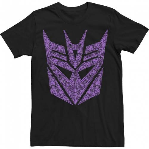 楽天市場 キャラクター 紫 パープル ロゴ Tシャツ 黒色 ブラック メンズ Purple Licensed Character Transformers Decepticons Detailed Logo Tee Black スニケス