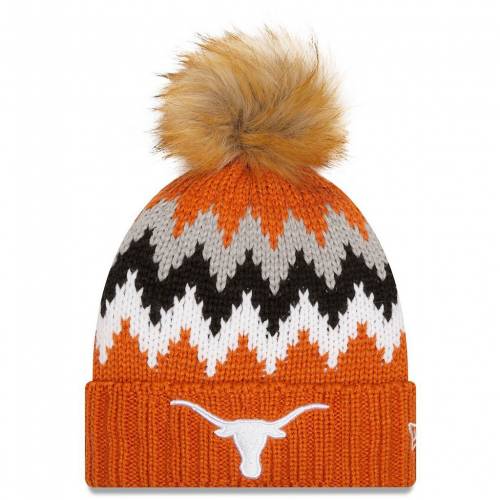 現金特価 ニューエラ New Era エラ テキサス 橙 オレンジ ロングホーンズ ニット ニューエラ Orange Texas Glacier Cuffed Knit Hat With Pom Tex バッグ キャップ 帽子 レディースキャップ 帽子 独創的 Ehtiihanpariisiin Keskisuomentaide Fi