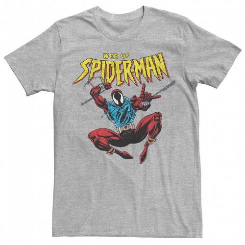 キャラクター Tシャツ ヘザー 【 LICENSED CHARACTER MARVEL SPIDER-MAN WEB OF PORTRAIT TEE / ATHLETIC HEATHER 】 メンズファッション トップス カットソー｜スニケス
