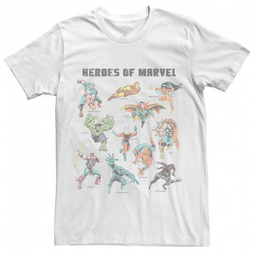 売れ筋 楽天市場 Licensed Character キャラクター Tシャツ 白色 ホワイト Licensed Character Marvel Textbook Heroes Tee White メンズファッション トップス Tシャツ カットソー スニケス 送料無料 Www Septlaxcala Gob Mx