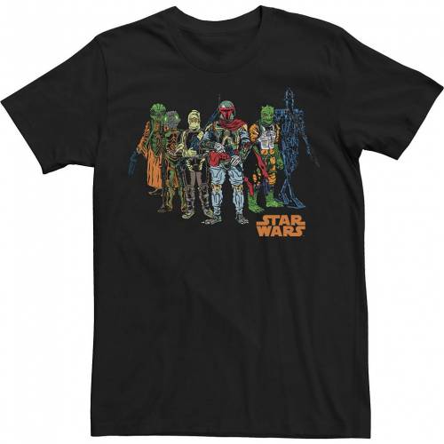 上品 Licensed Character キャラクター 橙 オレンジ Tシャツ 黒色 ブラック 大きめ スターウォーズ Orange Licensed Character Boba Fett Pop Candy Squad Tee Black メンズファッション トップス Tシャツ カ 中華のおせち贈り物 Qchfoundation Ca