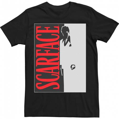 好評 Licensed Character キャラクター アート Tシャツ 黒色 ブラック 大きめ Licensed Character Scarface Poster Art Tee Black メンズファッション トップス Tシャツ カットソー 輝く高品質な Portnetcorporation Co Zw