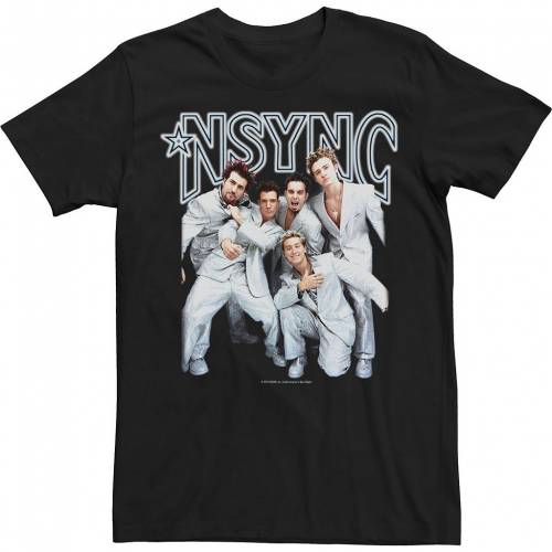 新発売の Licensed Character キャラクター Tシャツ 黒色 ブラック 大きめ Licensed Character Nsync Group Shot Portrait Tee Black メンズファッション トップス Tシャツ カットソー スニケス 送料無料 Zenithaccom Co Uk