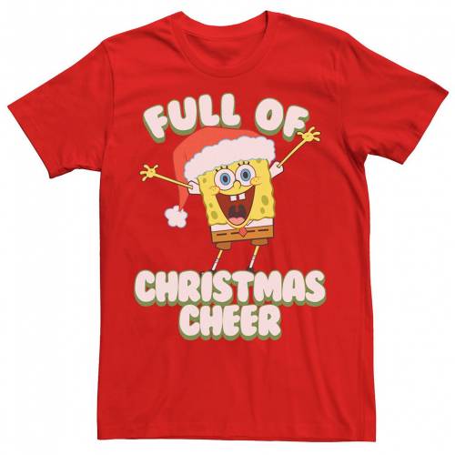 種類豊富な品揃え Licensed Character キャラクター スポンジボブ Tシャツ 赤 レッド Red Licensed Character Spongebob Squarepants Full Of Cheer Tee メンズファッション トップス Tシャツ カットソー 正規品直輸入 Demo Metrokathmanduhospital Com