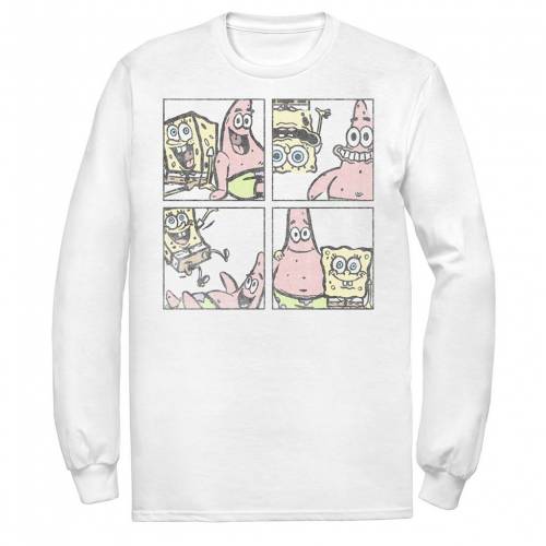 史上最も激安 Licensed Character キャラクター スポンジボブ ボックス Tシャツ 白色 ホワイト Licensed Character Spongebob Squarepants Patrick Best Friend Box Up Tee White メンズファッション トップス Tシャツ カ スニケス 最安値挑戦 Www