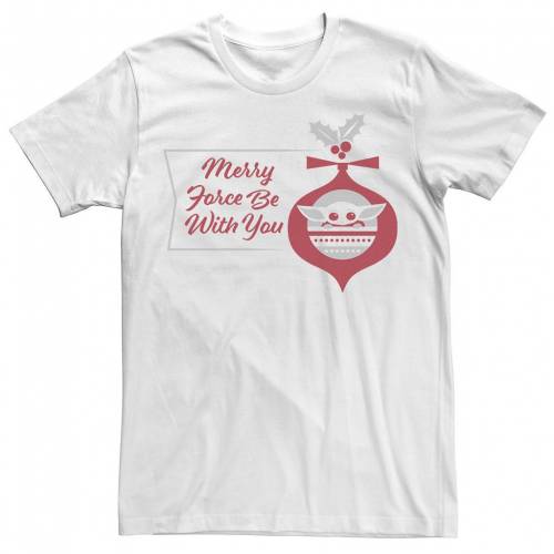 クリスマス Tシャツ 白色 ホワイト スターウォーズ 【 STAR WARS CHRISTMAS THE CHILD FORCE BE WITH YOU ORNAMENT TEE / WHITE 】 メンズファッション トップス カットソー｜スニケス
