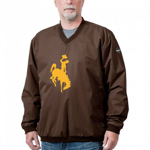 カウボーイズ フランチャイズ ロゴ 茶色 ブラウン 【 UNBRANDED WYOMING COWBOYS FRANCHISE LOGO PULLOVER / WYO BROWN 】 メンズファッション コート ジャケット