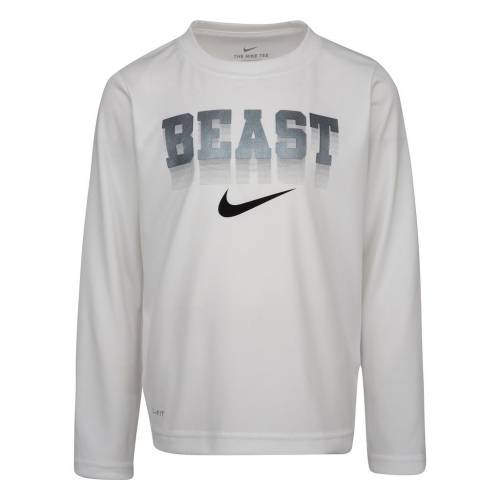 春先取りの Tシャツ カットソー ナイキ Tシャツ トップス マタニティ ベビー キッズ White Tee Graphic 47 S Nike Drifit Beast ホワイト 白色 Tシャツ グラフィック ドライフィット Nike