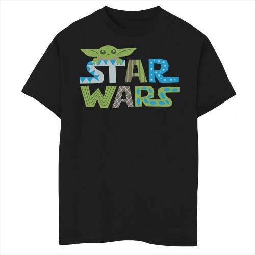 注目の Star Wars ロゴ グラフィック Tシャツ 黒色 ブラック スターウォーズ The Mandalorian Logo Graphic Tee Black キッズ ベビー マタニティ トップス Tシャツ 海外輸入 Lexusoman Com