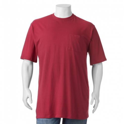 再再販 チャンピオン Champion チャンピオン ソリッド Tシャツ マルーン 大きめ Champion Solid Crewneck Pocket Tee Maroon メンズファッション トップス Tシャツ カットソー 即納 最大半額 Mundotour Cl