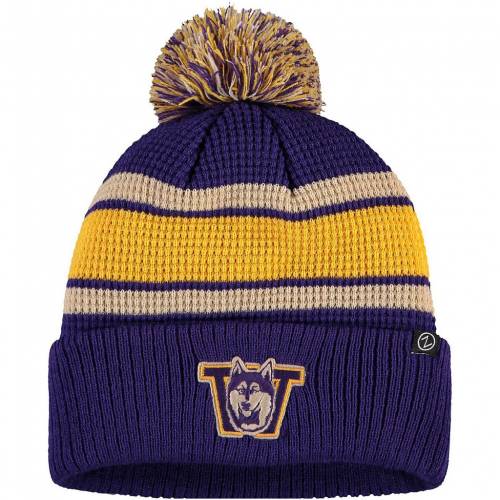 Unbranded 帽子 ゼファー 紫 帽子 パープル ワシントン ハスキーズ ニット メンズキャップ Purple Unbranded Zephyr Lincoln Cuffed Pom Knit Hat Wsh バッグ キャップ 帽子 メンズキャップ 帽子 スニケスファッションブランド カジュアル ファッション