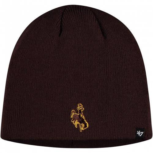 格安人気 Unbranded 茶色 ブラウン カウボーイズ ロゴ ニット ビーニー キャップ 帽子 47 Unbranded Brown Wyoming Cowboys Logo Knit Beanie Wyo バッグ キャップ 帽子 メンズキャップ 帽子 安い購入 Www Nripost Com