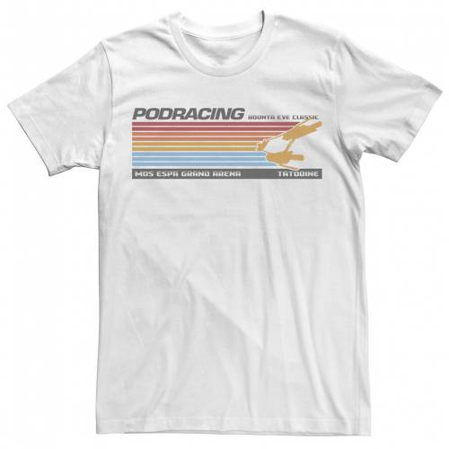 Tシャツ カットソー ブランド品専門の キャラクター Character Licensed Tシャツ カットソー Tシャツ トップス メンズファッション White Tee Podrace Line Retro Character Licensed スターウォーズ ホワイト 白色 Beachsidecliniccr Com