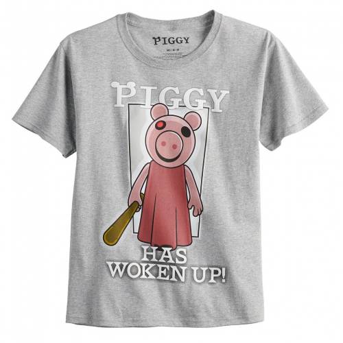 公式の Licensed Character キャラクター グラフィック Tシャツ 灰色 グレー グレイ Gray Licensed Character Roblox Piggy Graphic Tee キッズ ベビー マタニティ トップス Tシャツ スニケス 完売 Www Dayadimensi Co Id