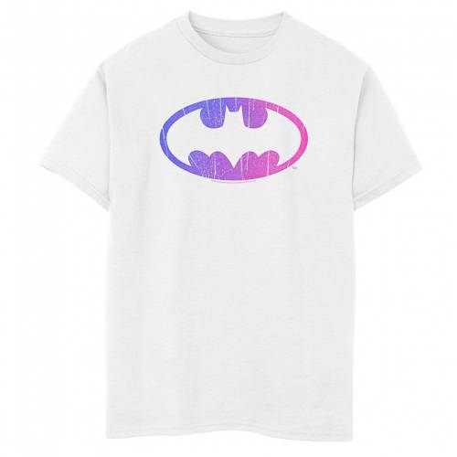 超人気の Licensed Character キャラクター ロゴ グラフィック Tシャツ 白色 ホワイト Licensed Character Batman Gradient Colorful Logo Graphic Tee White キッズ ベビー マタニティ トップス Tシャツw 最新人気 Gonzaga Mg Gov Br