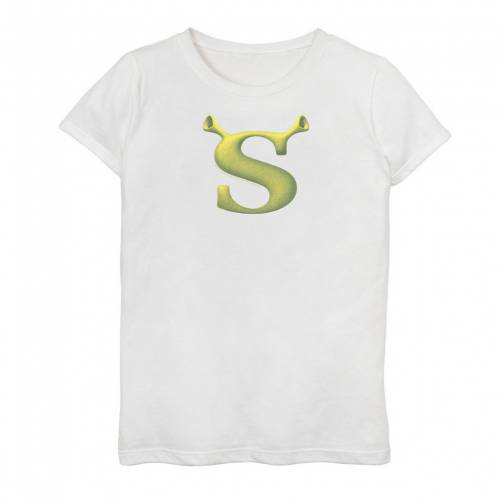 内祝い Licensed Character キャラクター ロゴ グラフィック Tシャツ 白色 ホワイト Licensed Character Shrek Initial Logo Poster Graphic Tee White キッズ ベビー マタニティ トップス Tシャツw 数量限定 Formebikes Co Uk