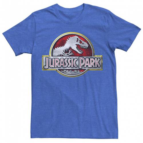 値引 Licensed Character キャラクター メンズ パーク ロゴ Tシャツ ヘザー Heather Licensed Character Mens Jurassic Park Chrome Logo Tee Royal メンズファッション トップス Tシャツ カットソー スニケス 想像を超えての Carmangeriagodac Ro