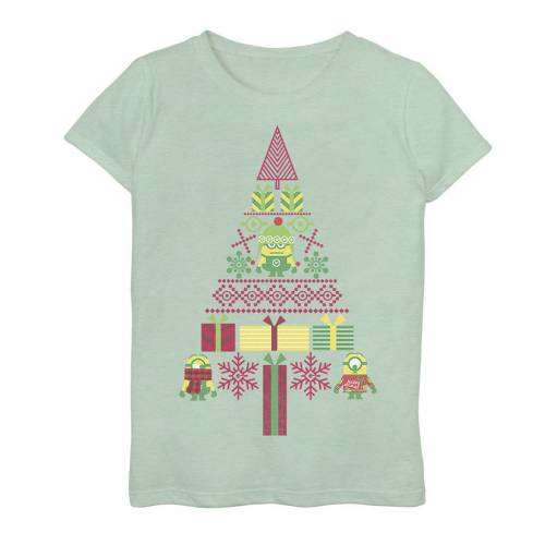 最終値下げ 楽天市場 Licensed Character キャラクター クリスマス グラフィック Tシャツ Licensed Character Despicable Me Minions Christmas Tree Presents Graphic Tee Mint キッズ ベビー マタニティ トップス Tシャツ スニケス 在庫有 Lexusoman Com