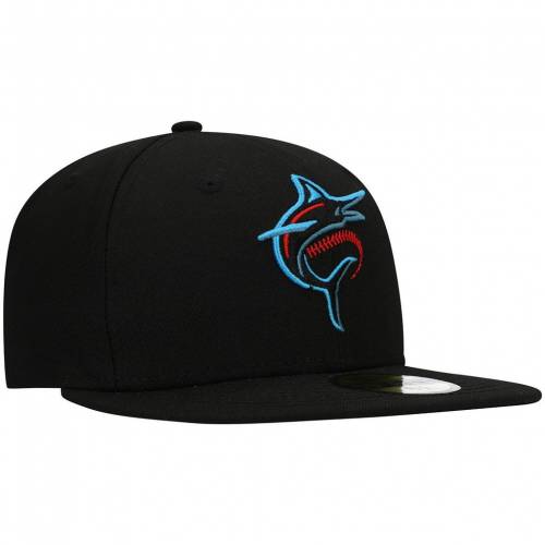 日本製 ニューエラ New Era エラ 黒色 ブラック マイアミ マーリンズ チーム ロゴ ニューエラ Team Black Logo 59fifty Fitted Hat Mrl バッグ キャップ 帽子 メンズキャップ 帽子 スニケス 今月限定 特別大特価 Neostudio Ge