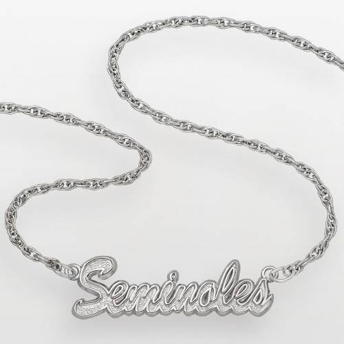 ファッションブランド カジュアル Fsu ファッション アクセサリー ロゴアート Script Logoart フロリダ State スケートボード セミノールズ 銀色 シルバー スクリプト フロリダステイト State Silver Logoart Sterling Script Pendant Fsu ジュエリー アクセサリー