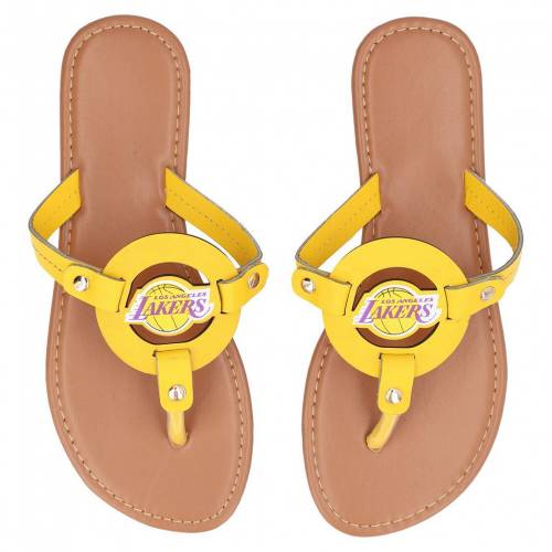 品質満点 Unbranded レイカーズ Lak Logo Diecut Unbranded Yellow Lakers ビーチサンダル ロサンゼルス イエロー 黄色 ロゴ Kkoh111 Helpit Me