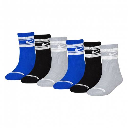 正規激安 ナイキ Nike クルー 靴下 青色 ブルー 黒色 ブラック Nike S 6pack Everyday Cushioned Crew Socks Blue Black キッズ ベビー マタニティ 下 スニケス 年最新海外 Neostudio Ge