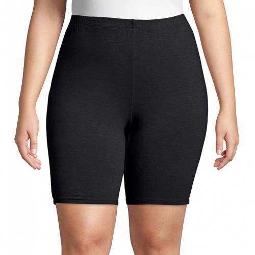 ジャージー ショーツ ハーフパンツ 【 JUST MY SIZE PLUS SIZE STRETCHY JERSEY BIKE SHORTS / 】 レディースファッション ボトムス|スニケス