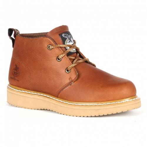 ジョージアブーツ ジョージア ブーツ ウェッジ チャッカ ゴールド & チャッカブーツS 【 GEORGIA BOOTS FARM RANCH WEDGE CHUKKA BOOTS / BARRACUDA GOLD 】 メンズ｜スニケス
