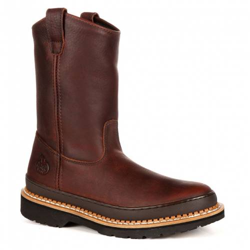 ジョージアブーツ ジョージア ブーツ 茶色 ブラウン 9IN. ワークブーツS 【 GEORGIA BOOTS GIANT 9-IN. WELLINGTON WORK BOOTS / SOGGY BROWN 】 メンズ