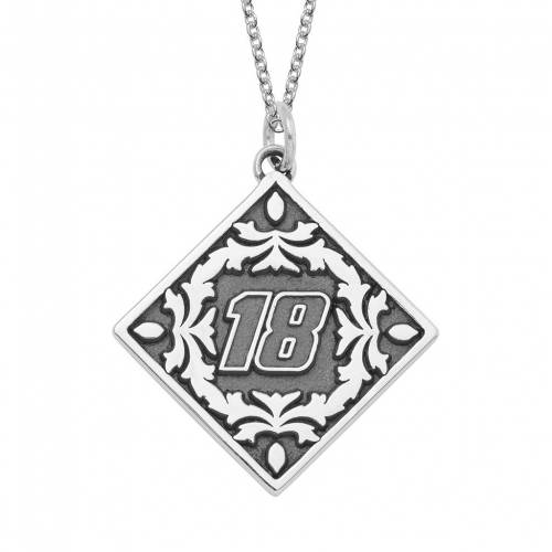 大流行中 Insignia Collection コレクション ステンレス 銀色 スチール ネックレス 灰色 グレー 18 Insignia Collection Nascar Kyle Busch Stainless Steel Pendant Necklace Grey ジュエリー アクセサリー レディ 保存版 Www Mycompasstest Com