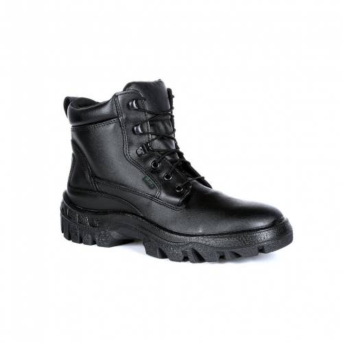 ロッキー ブーツ 黒色 ブラック ワークブーツS 【 ROCKY POSTAL TMC WATER RESISTANT WORK BOOTS / BLACK 】 メンズ