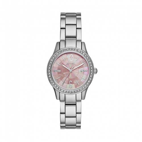 ピンク Fossil 時計 ファッションブランド 時計 Pink ウォッチ Stacy ファッション Relic ウォッチ 入荷時に電池が切れの場合もありますので予めご了承ください スニケス Pink By Crystal カジュアル Watch