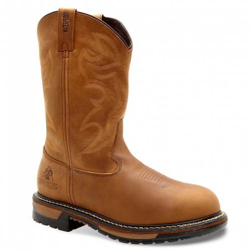 ロッキー ウェスタン ブーツ クレイジー ワークブーツS 【 ROCKY ORIGINAL RIDE WATERPROOF BRANSON ROPER WESTERN WORK BOOTS / AZTEC CRAZY HORSE 】 メンズ｜スニケス