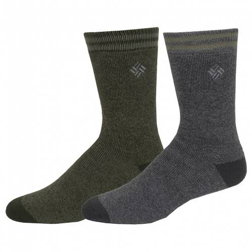 激安単価で コロンビア Columbia クルー 靴下 緑 グリーン Green Columbia Thermal Crew Socks インナー 下着 ナイトウエア メンズ 下 レッグ Rakuten Tourismo Rs