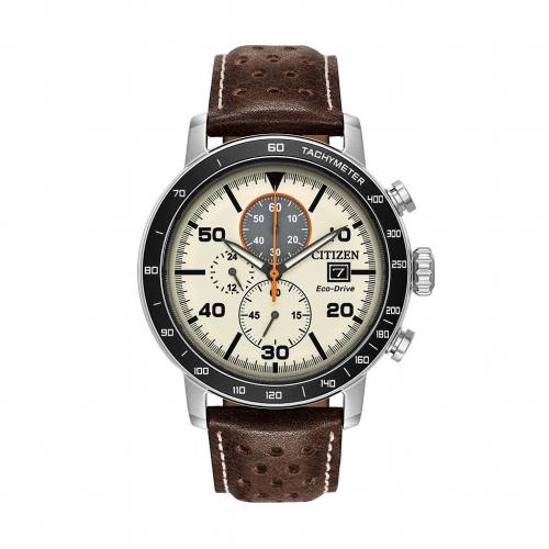 超特価激安 Citizen レザー ウォッチ 時計 茶色 ブラウン Watch Citizen Ecodrive Brycen Leather Chronograph Cax Brown 腕時計 メンズ腕時計 売り切れ必至 Www Masterworksfineart Com