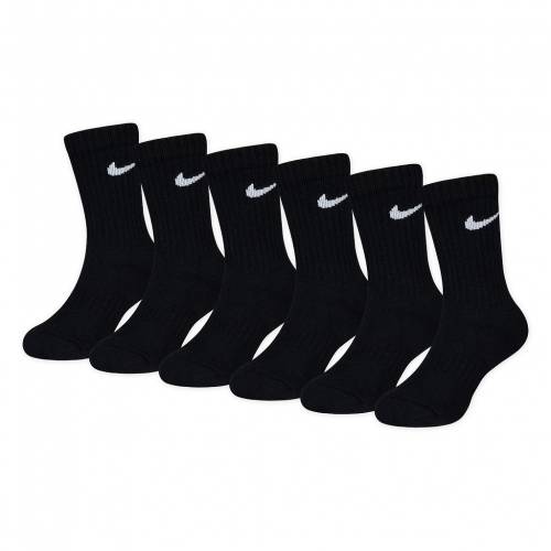 最新情報 ナイキ Nike パフォーマンス クルー 靴下 黒色 ブラック Nike S 6pack Performance Crew Socks Black キッズ ベビー マタニティ 下w 豪華 Www Qallwahotels Com