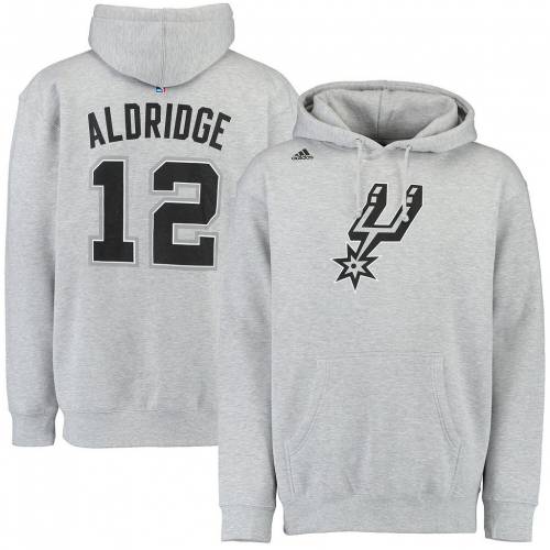 かわいい アディダス Adidas アディダス 灰色 グレー グレイ スパーズ フーディー パーカー サンアントニオ Gray Adidas Lamarcus Aldridge Name Number Spr Grey メンズファッション トップス スウェッ 誠実 Allengine Cl