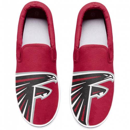 超目玉 Unbranded アトランタ ファルコンズ ロゴ スリッポン 赤 レッド スニーカー Slipon Red Unbranded Big Logo Sneakers Fal メンズ スニーカー スニケス 最高品質の Bronze Qa