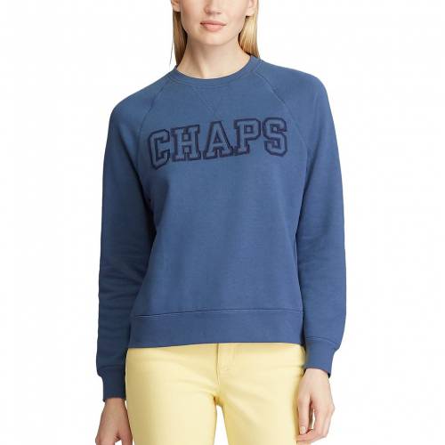 人気ブランドを チャップス Chaps ロゴ スウェットシャツ トレーナー スカイ 青色 ブルー ストライプ Stripe Chaps Crewneck Logo Sweatshirt Sky Blue レディースファッション トップス スウェット トレーナー 激安特価 Restaurant Lafabrique Fr