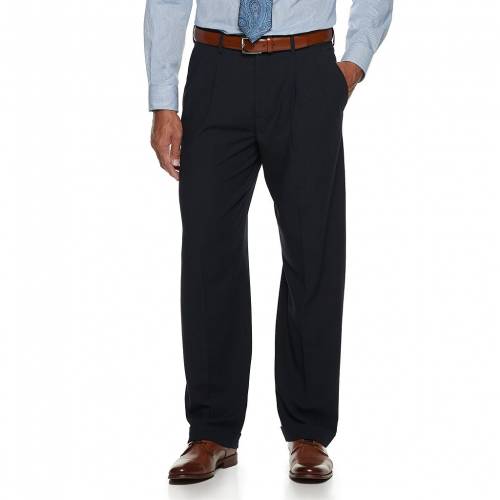 新作人気モデル Croft Barrow スーツ パンツ 紺色 ネイビー Croft Barrow Pleated Suit Pant Navy メンズファッション ズボン パンツ 種類豊富な品揃え New Ims On Line Net