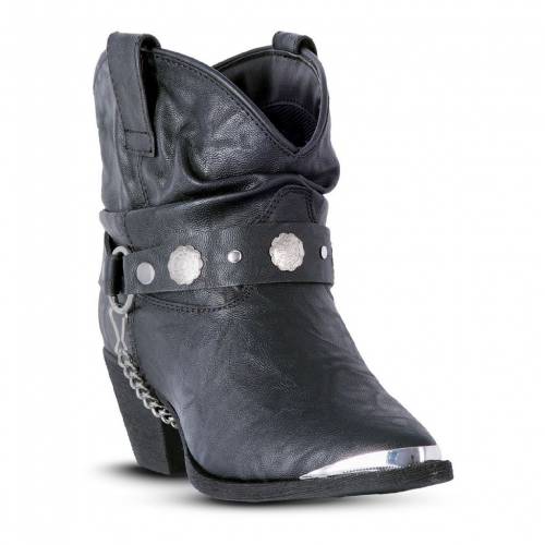 ディンゴ ブーツ 黒色 ブラック 【 DINGO FIONA ANKLE BOOTS / BLACK 】
