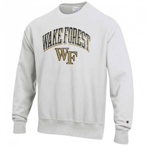 注目ブランド 楽天市場 チャンピオン Champion チャンピオン 灰色 グレー グレイ フォレスト ロゴ リベンジ スウェットシャツ トレーナー Gray Champion Wake Forest Demon Deacons Arch Over Logo Reverse Weave Pullover Sweatshirt Wfu Gr スニケス 人気