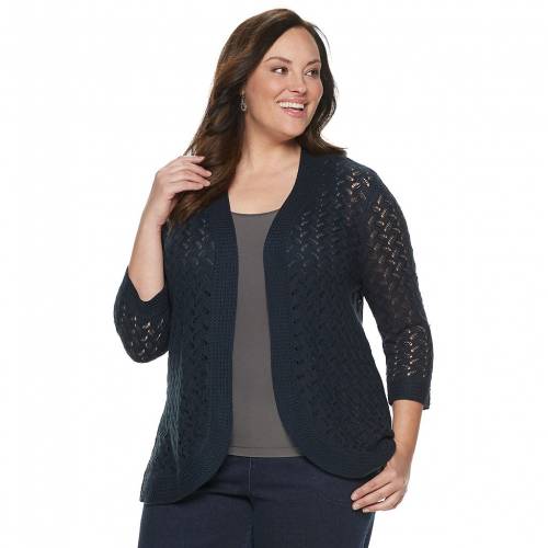 50 Off Napa Valley スリーブ カーディガン 紺色 ネイビー Sleeve Napa Valley Plus Size 3 4 Pointelle Cardigan Navy レディースファッション トップス ニット セーター 60 Off Belladentestetic Com