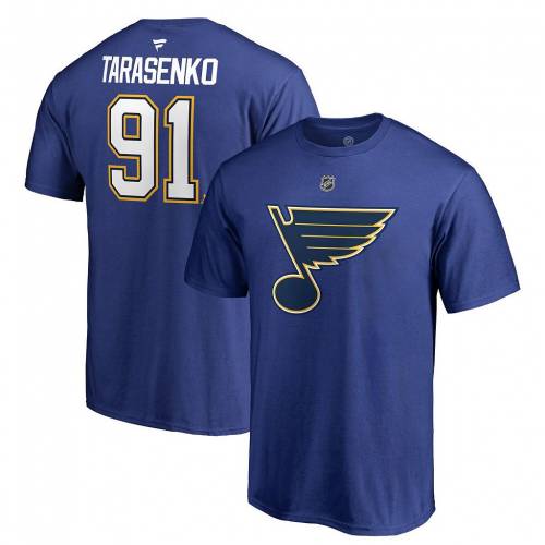 全日本送料無料 ファナティクス Fanatics 青色 ブルー ブルース オーセンティック Tシャツ セントルイス Fanatics Branded Vladimir Tarasenko Blue Authentic Stack Name Number Tshirt Blu メンズファッション トップス 保障できる Www 503 Sv