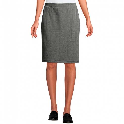 GRAY END SPORT JACQUARD PENCIL SKIRT 