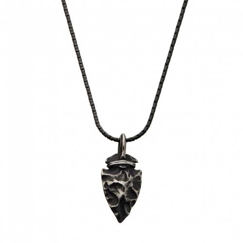 ステンレス 銀色 スチール ネックレス シルバー 【 UNBRANDED STAINLESS STEEL ARROWHEAD PENDANT NECKLACE / SILVER TONE 】 ジュエリー アクセサリー メンズジュエリー ペンダント|スニケス